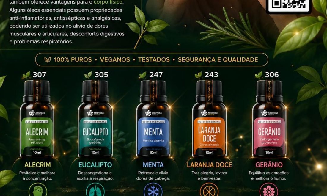 Aromaterapia · 9 óleos